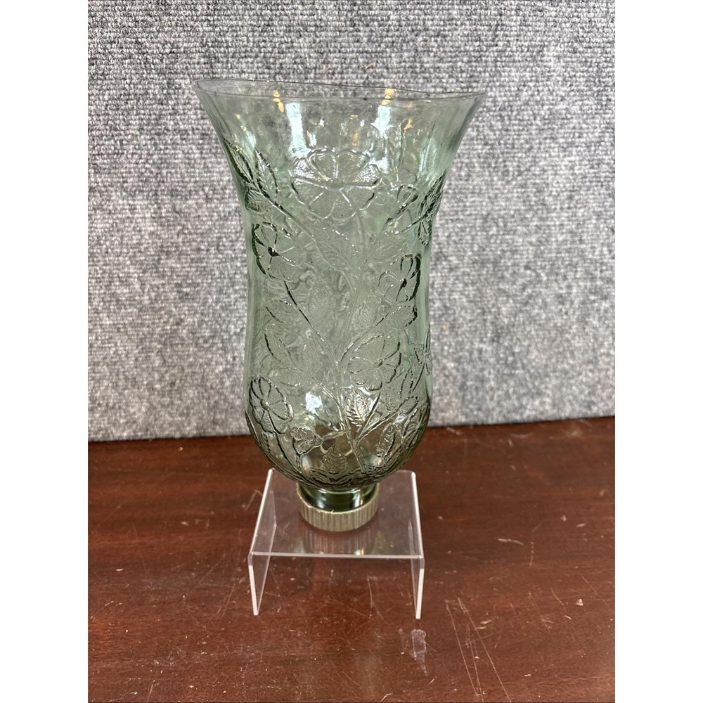 Vtg~Made in Italy For Dino Rosso~Decanter *Tulip Hurricane Lamp Shade Only*